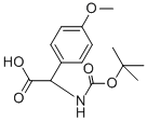 N-BOC-RS-4-甲氧基苯甘氨酸 结构式