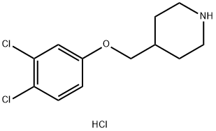 4-[(3,4-DICHLOROPHENOXY)METHYL]-PIPERIDINE HYDROCHLORIDE Structure