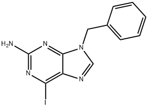 2-AMINO-9-BENZYL-6-IODOPURINE Structure