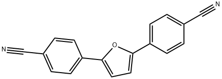 4,4'-(2,5-Furandiyl)bis-benzonitrile 结构式