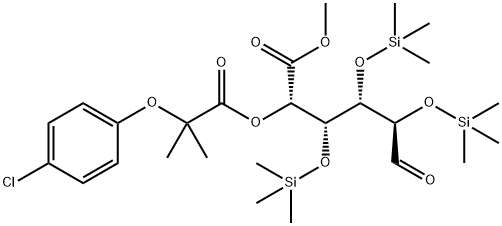 5-O-[2-(4-Chlorophenoxy)-2-methyl-1-oxopropyl]-2-O,3-O,4-O-tris(trimethylsilyl)-D-glucuronic acid methyl ester|