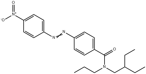 N-(2-Ethylbutyl)-4-[(4-nitrophenyl)azo]-N-propylbenzamide 结构式