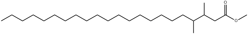 3,4-Dimethyldocosanoic acid methyl ester,55373-97-2,结构式