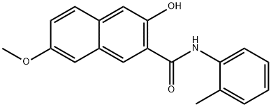 2-ヒドロキシ-6-メトキシ-N-(o-トリル)-3-ナフタレンカルボアミド 化学構造式