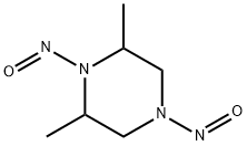 2,6-ジメチル-1,4-ジニトロソピペラジン 化学構造式