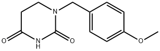 Dihydro-1-((4-methoxyphenyl)methyl)-2,4(1H,3H)-pyrimidinedione Structure