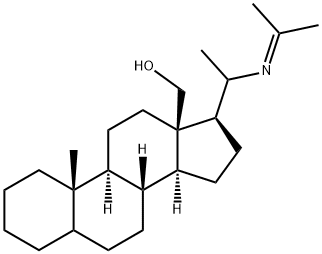 20-[(1-Methylethylidene)amino]pregnan-18-ol Structure