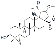 3β-ヒドロキシ-21-メトキシ-20-オキソ-30-ノルルパン-28-酸メチル 化学構造式