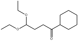 1-Cyclohexyl-4,4-diethoxy-1-butanone Structure
