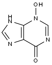 6-Hydroxy-9H-purine 3-N-oxide Structure