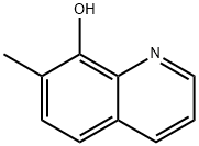 7-甲基-8-羟基-喹啉 结构式