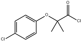 塩化2-(4-クロロフェノキシ)-2-メチルプロパノイル 化学構造式