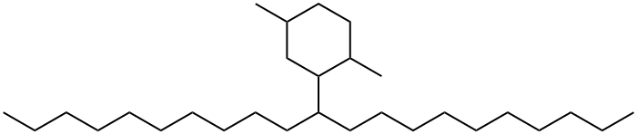 2-(1-Decylundecyl)-1,4-dimethylcyclohexane Structure