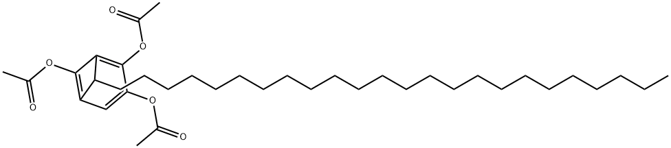 7-Tetracosylbicyclo[3.1.1]hepta-1(6),2,4-triene-2,3,6-triol triacetate Structure