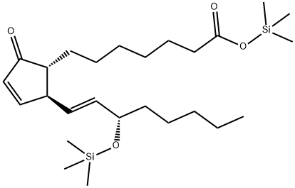 (13E,15S)-9-Oxo-15-[(trimethylsilyl)oxy]prosta-10,13-dien-1-oic acid trimethylsilyl ester,55429-54-4,结构式