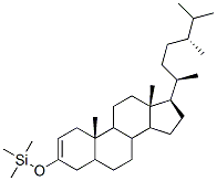 [(24R)-24-メチルコレスタ-5-エン-3β-イル](トリメチルシリル)エーテル 化学構造式