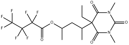55429-80-6 Heptafluorobutanoic acid 3-(5-ethylhexahydro-1,3-dimethyl-2,4,6-trioxopyrimidin-5-yl)-1-methylbutyl ester