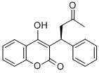 3-[(S)-1-フェニル-3-オキソブチル]-4-ヒドロキシクマリン 化学構造式