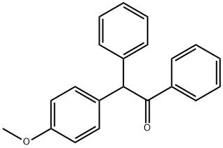 2-(4-methoxyphenyl)-1,2-diphenyl-ethanone 化学構造式