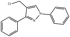 1H-Pyrazole, 4-(chloromethyl)-1,3-diphenyl- Structure