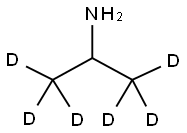 异丙胺-D6,55432-59-2,结构式