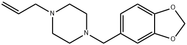 4-[(1,3-Benzodioxol-6-yl)methyl]-1-allylpiperazine,55436-35-6,结构式