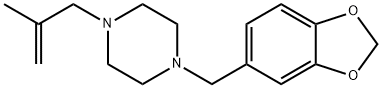 1-(2-Methylallyl)-4-(3,4-methylenedioxybenzyl)piperazine Structure