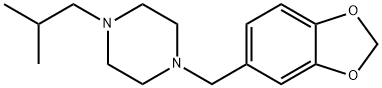 4-[(1,3-Benzodioxol-5-yl)methyl]-1-isobutylpiperazine Structure