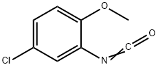 5-クロロ-2-メトキシフェニルイソシアナート 化学構造式