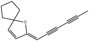 1-Oxaspiro[4.4]non-3-ene,2-(2,4-hexadiynylidene)-,(2Z)-(9CI) Struktur