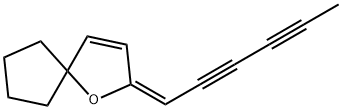1-Oxaspiro[4.4]non-3-ene,2-(2,4-hexadiynylidene)-,(2E)-(9CI) Struktur