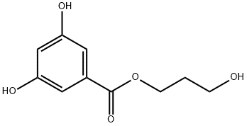Benzoic acid, 3,5-dihydroxy-, 3-hydroxypropyl ester (9CI) Struktur