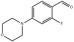 2-氟-4-(吗啉基)苯甲醛 结构式