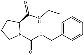 N-苄氧羰基-N'-乙基-L-脯氨酰胺,55446-81-6,结构式