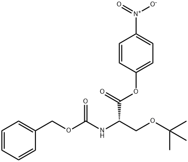O-(1,1-Dimethylethyl)-N-[(benzyloxy)carbonyl]-L-serine 4-nitrophenyl ester Structure