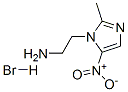 2-methyl-5-nitro-1H-imidazole-1-ethylamine monohydrobromide Struktur