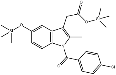 1-(4-Chlorobenzoyl)-2-methyl-5-[(trimethylsilyl)oxy]-1H-indole-3-acetic acid trimethylsilyl ester|