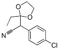 alpha-(4-chlorophenyl)-2-ethyl-1,3-dioxolane-2-acetonitrile,55474-41-4,结构式