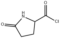 2-Pyrrolidinecarbonyl chloride, 5-oxo- (9CI) Structure