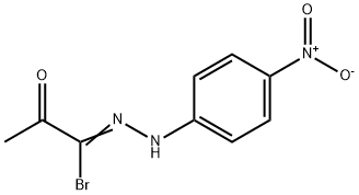 Pyruvoyl bromide p-nitrophenylhydrazone 化学構造式