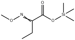 2-(Methoxyimino)butanoic acid trimethylsilyl ester Struktur