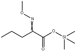 2-(Methoxyimino)pentanoic acid trimethylsilyl ester,55493-96-4,结构式