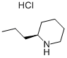 (+/-)-2-PROPYLPIPERIDINE HYDROCHLORIDE,555-92-0,结构式