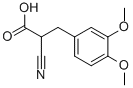 2-CYANO-3-(3,4-DIMETHOXYPHENYL)-PROPIONIC ACID Struktur