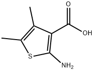 4,5-二甲基-2-氨基噻吩-3-甲酸,55502-96-0,结构式