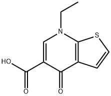7-ETHYL-4,7-DIHYDRO-4-OXO-THIENO[2,3-B]-PYRIDINE-5-CARBOXYLIC ACID Struktur