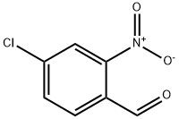 4-クロロ-2-ニトロベンズアルデヒド 化学構造式