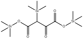 2-オキソ-3-(トリメチルシリル)こはく酸ビス(トリメチルシリル) 化学構造式