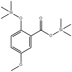 5-Methoxy-2-(trimethylsiloxy)benzoic acid trimethylsilyl ester Struktur