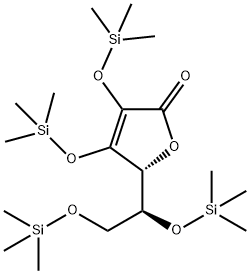 2-O,3-O,5-O,6-O-Tetrakis(trimethylsilyl)-L-ascorbic acid,55517-56-1,结构式